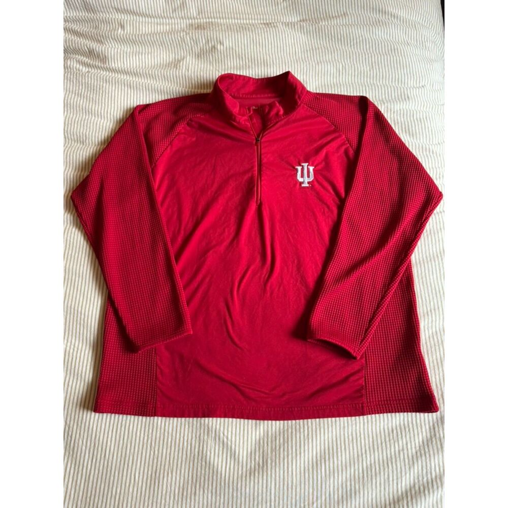 Antigua Indiana Hoosiers Men's Tribute Quarter-Zip Pullover Top